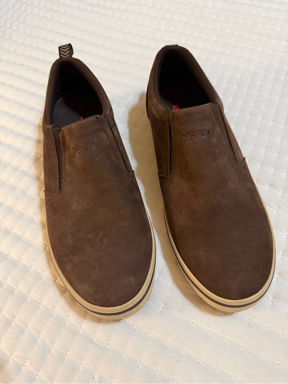 Men's Slip-On Suede Casual Shoes - Brown